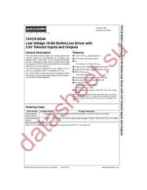 74VCX16244G datasheet  